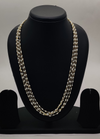 Cascading Gold Glow Multi-Layered Freshwater Pearl Taar Mala with Gold-Tone Detailing
