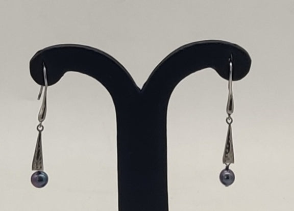 JAGDAMBA PEARLS SILVER HANGINGS ER50210