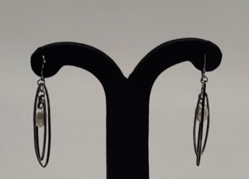 JAGDAMBA PEARLS SILVER HANGINGS ER50208