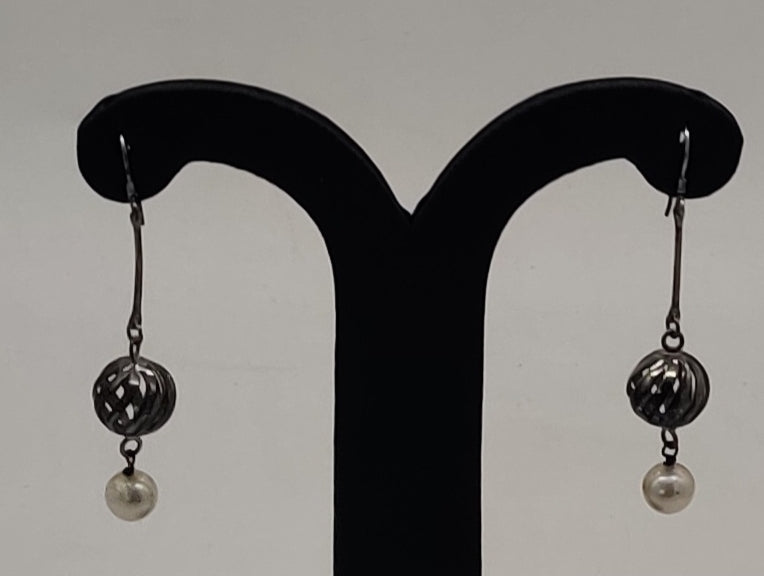 JAGDAMBA PEARLS SILVER HANGINGS ER50207