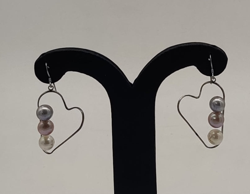 JAGDAMBA PEARLS SILVER HANGINGS ER50206