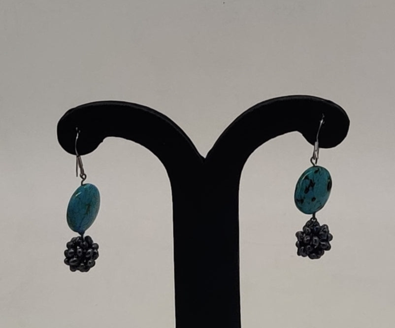 JAGDAMBA PEARLS SILVER HANGINGS ER50200