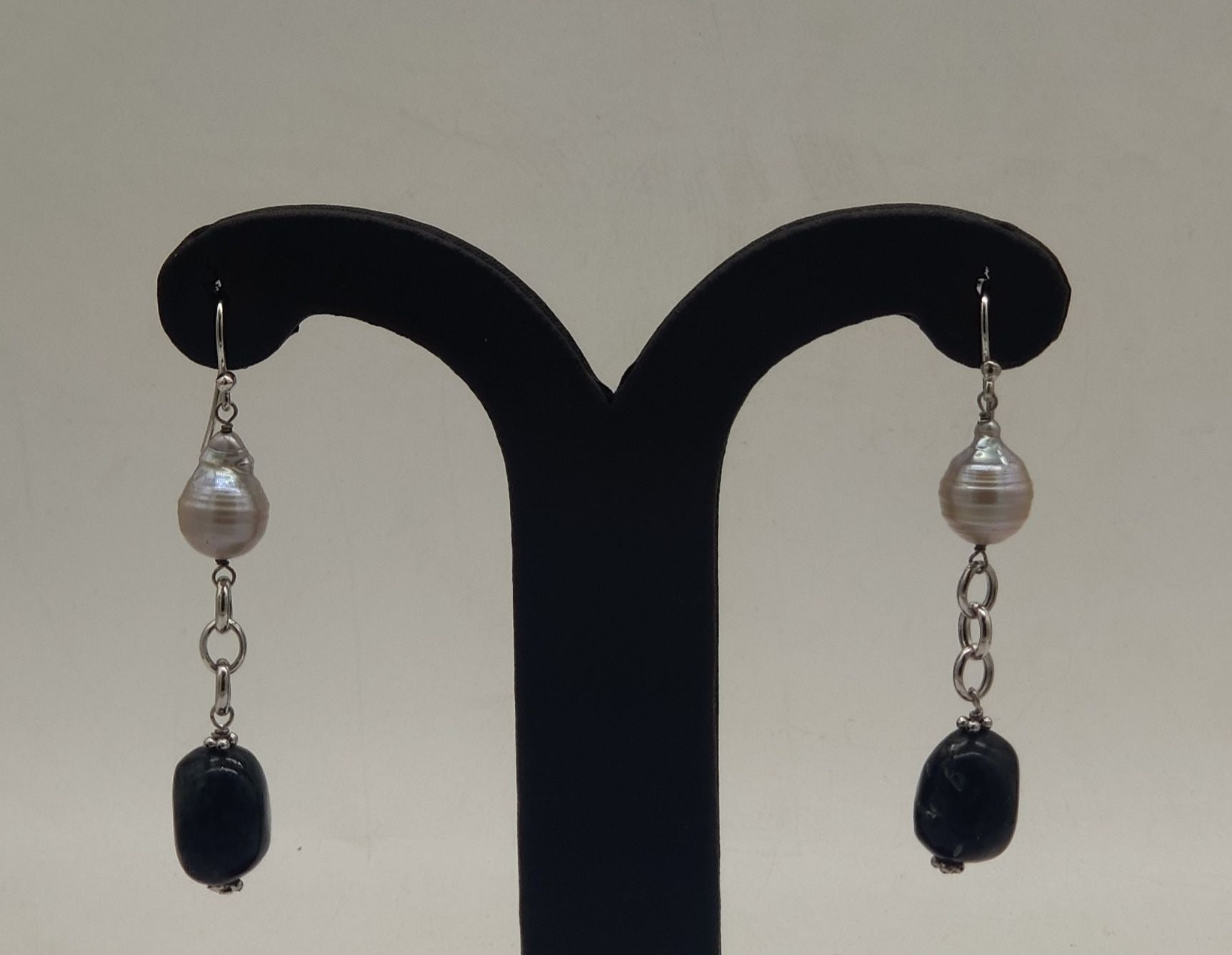 JAGDAMBA PEARLS SILVER HANGINGS ER50188