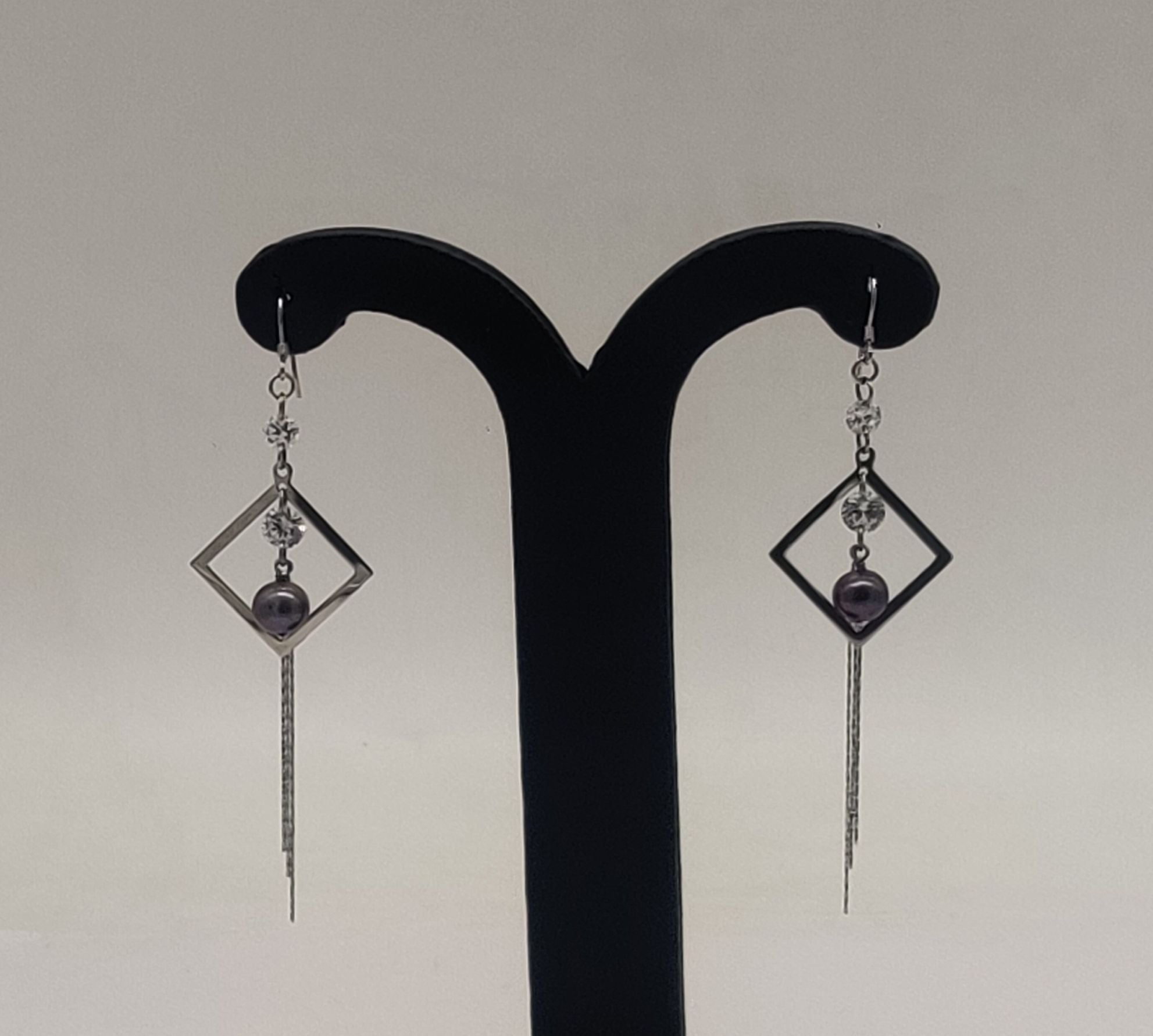 JAGDAMBA PEARLS SILVER HANGINGS ER50186