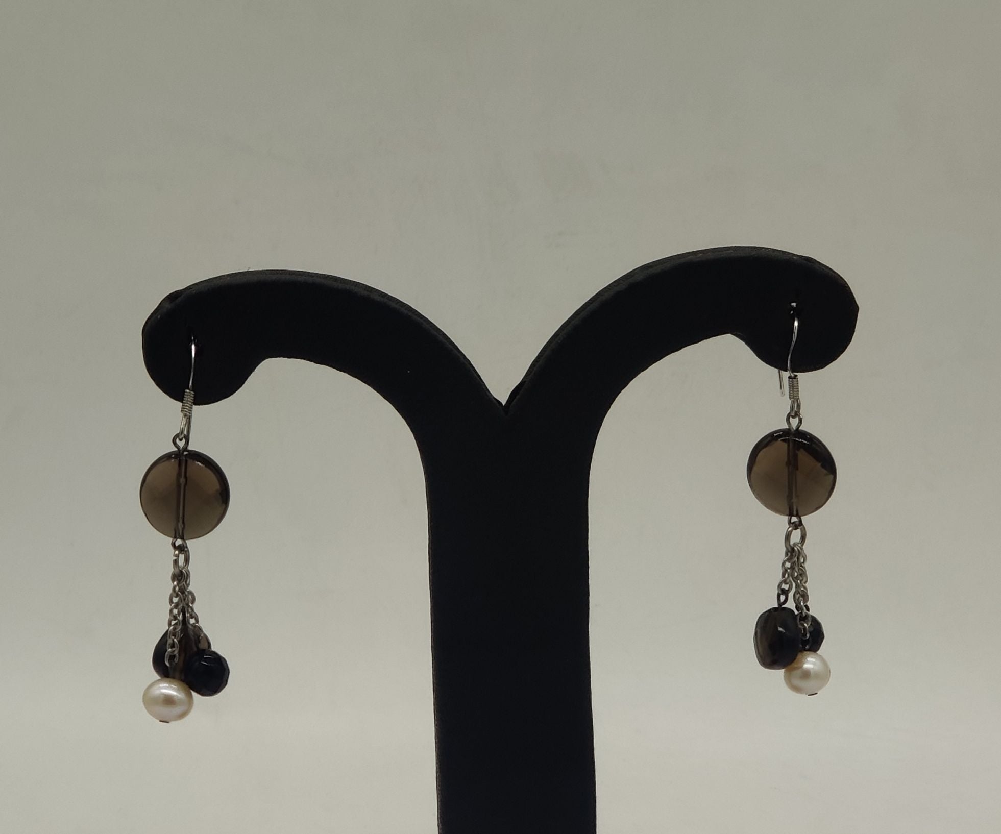 JAGDAMBA PEARLS SILVER HANGINGS ER50182