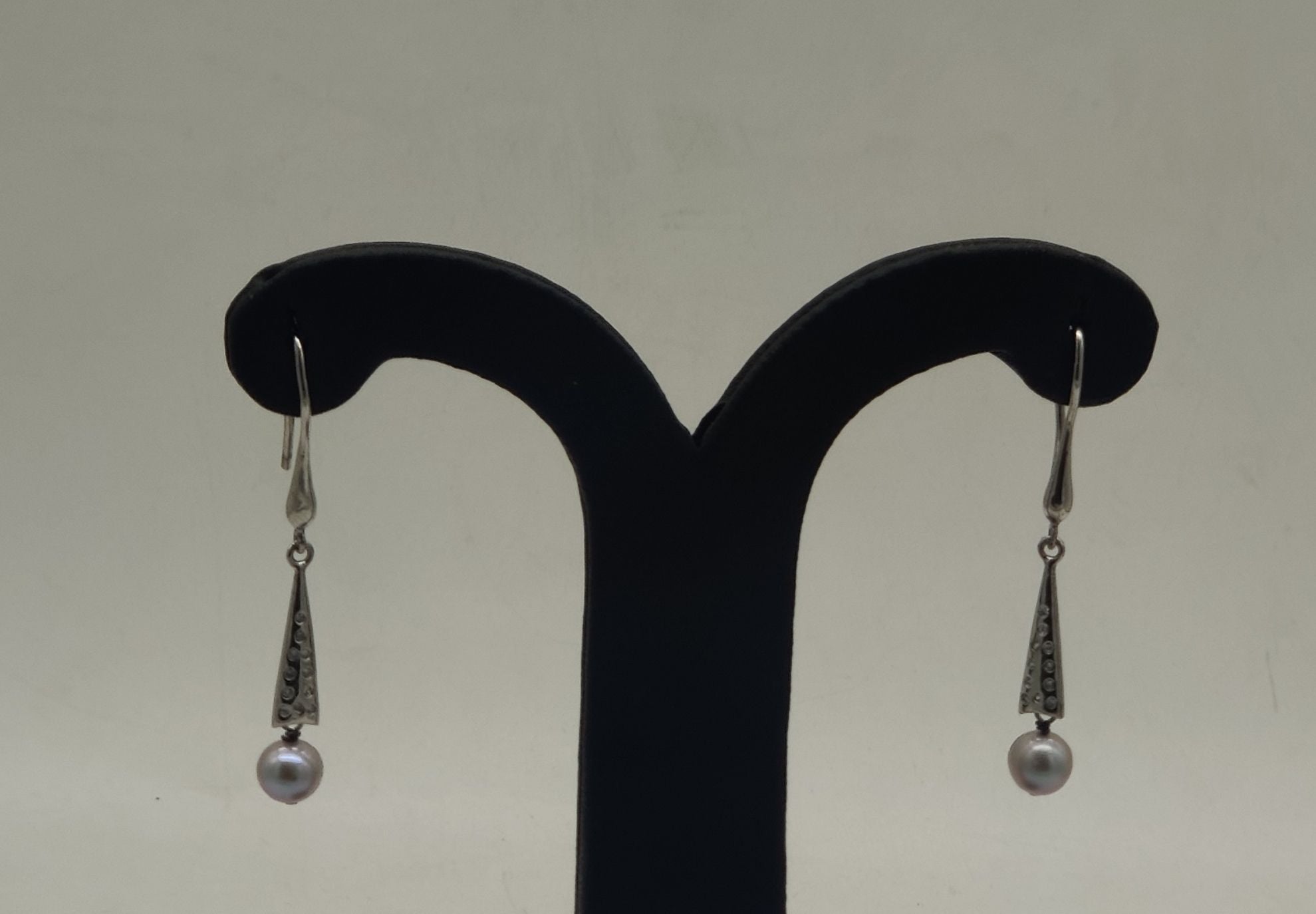 JAGDAMBA PEARLS SILVER HANGINGS ER50179