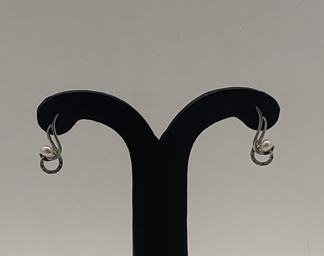 JAGDAMBA PEARLS SILVER HANGINGS ER50171