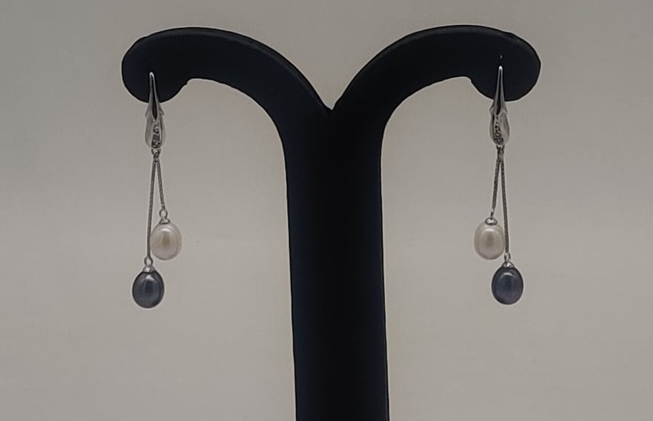 JAGDAMBA PEARLS SILVER HANGINGS ER50166