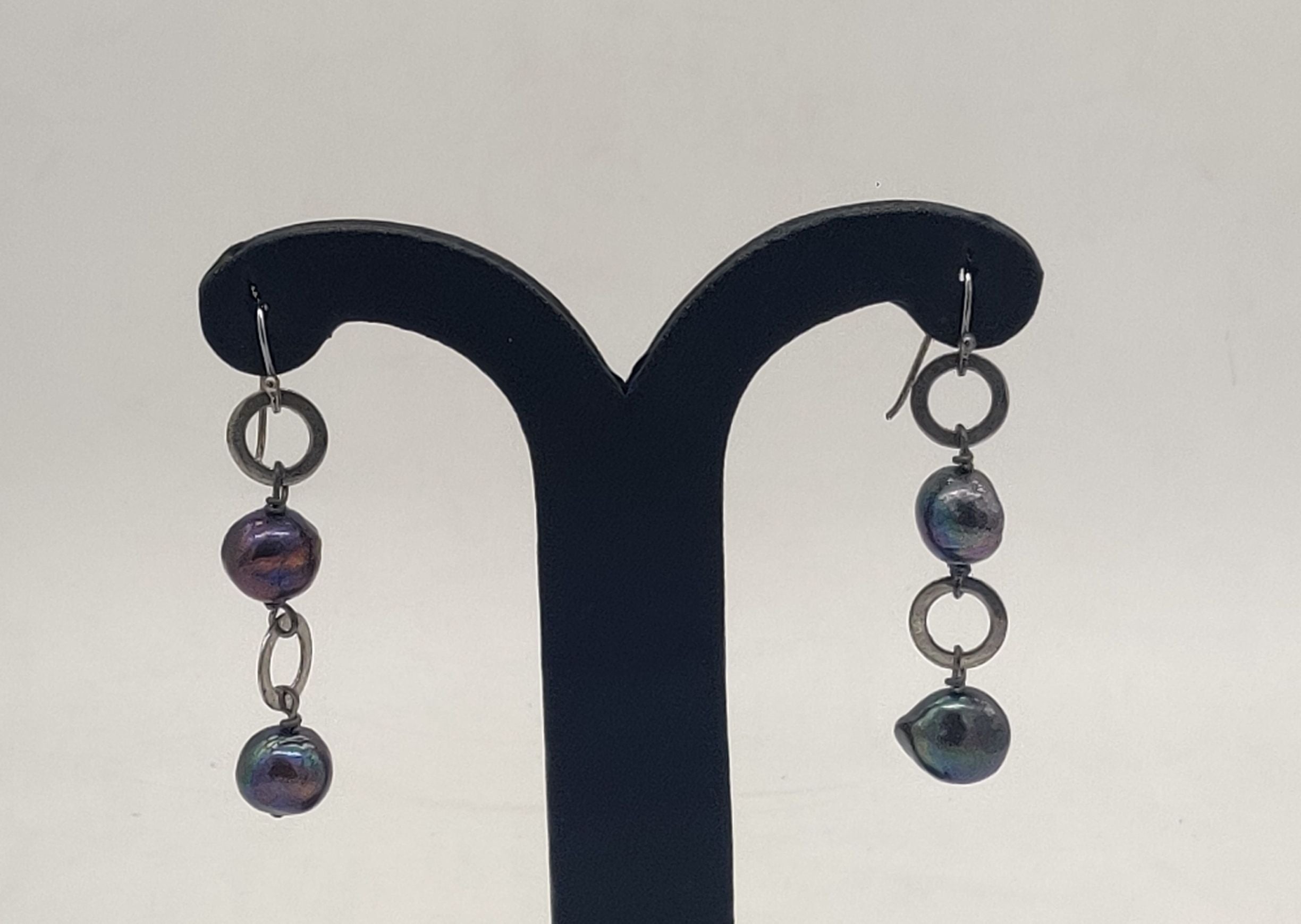 JAGDAMBA PEARLS SILVER HANGINGS ER50163