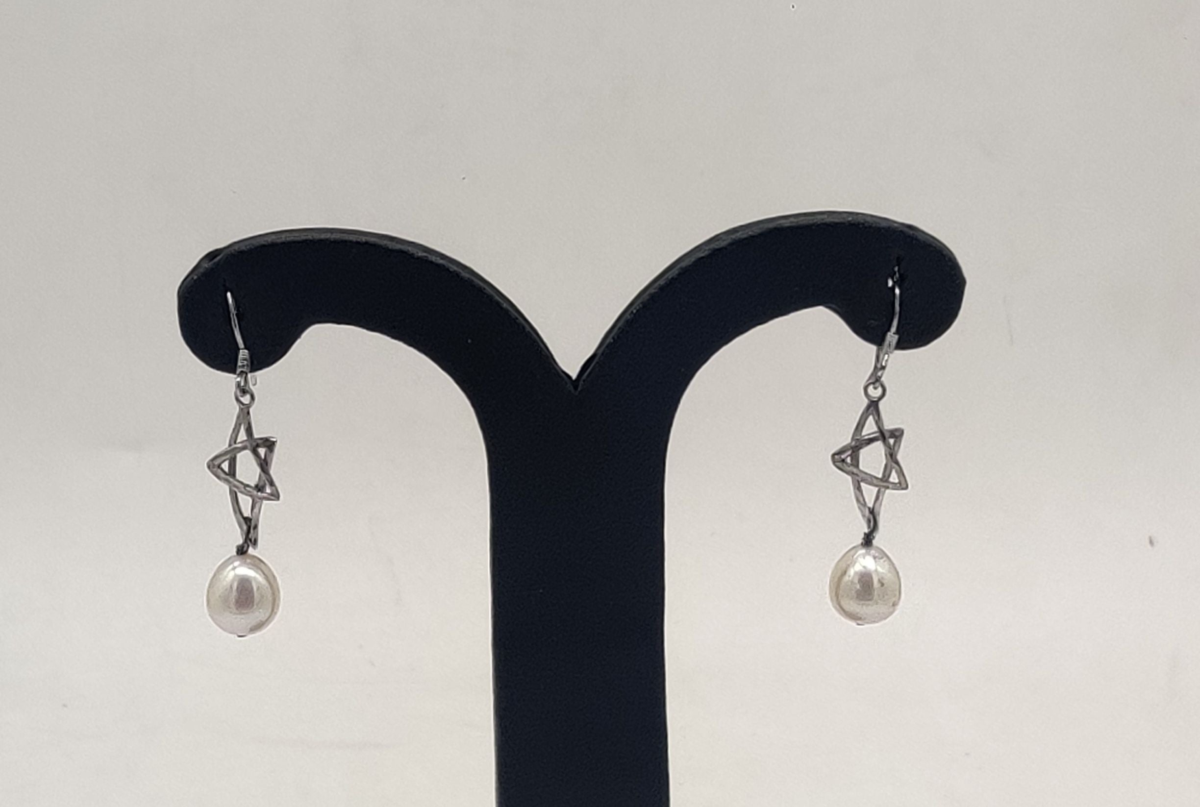 JAGDAMBA PEARLS SILVER HANGINGS ER50161