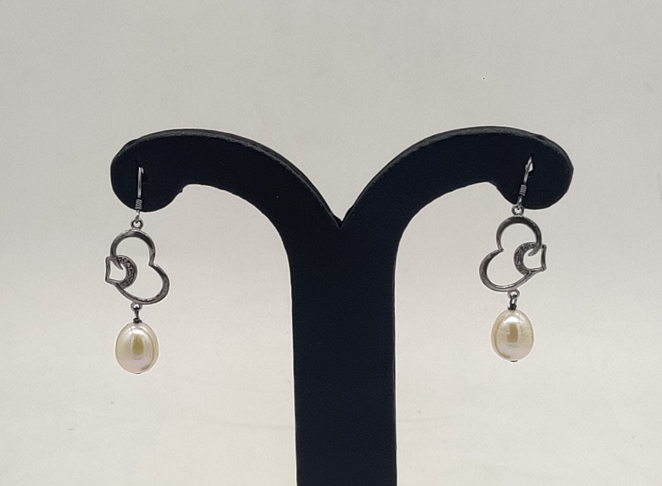 JAGDAMBA PEARLS SILVER HANGINGS ER50160