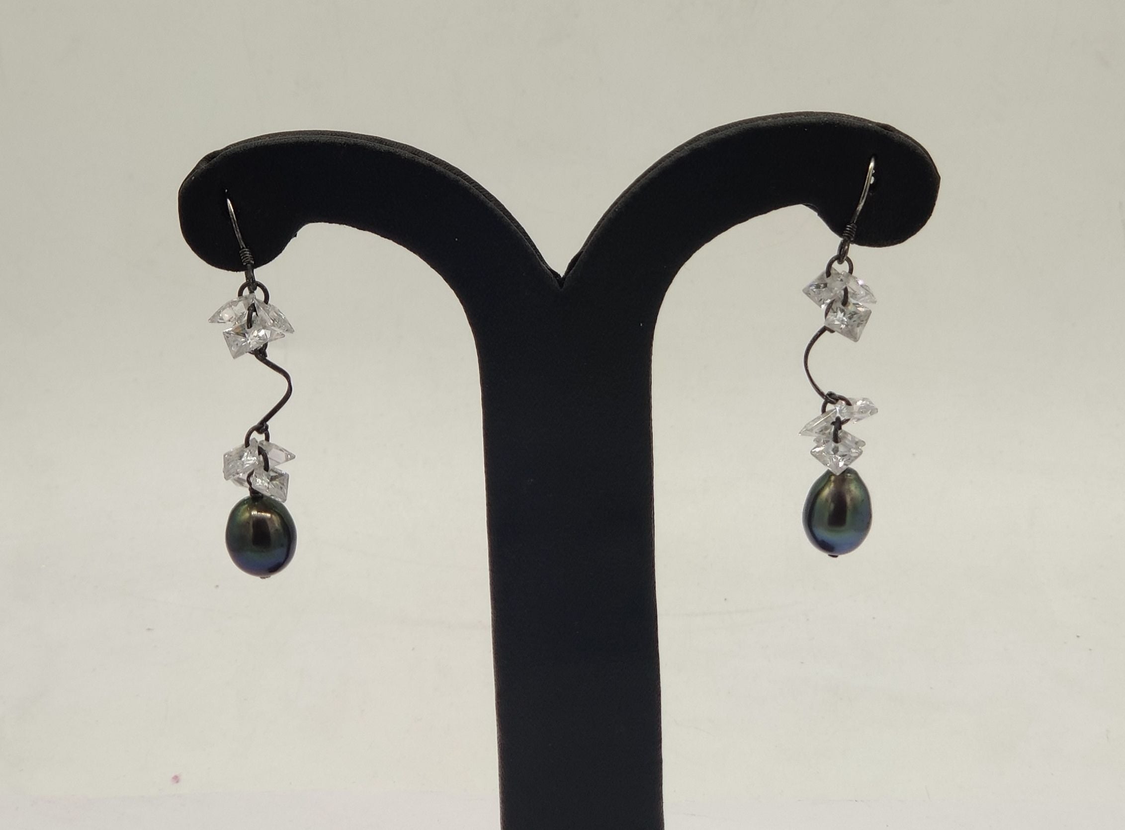 JAGDAMBA PEARLS SILVER HANGINGS ER50154