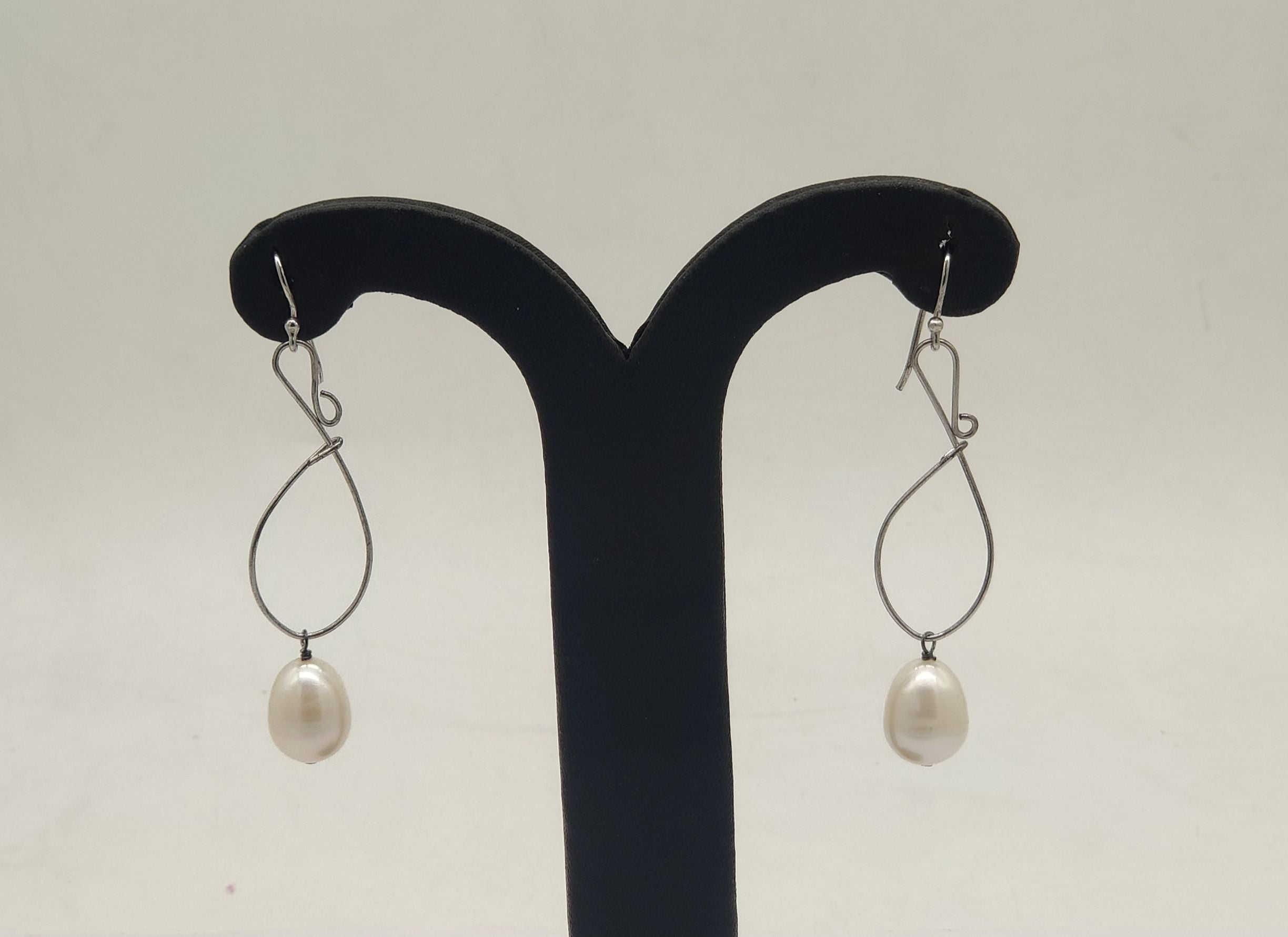 JAGDAMBA PEARLS SILVER HANGINGS ER50152