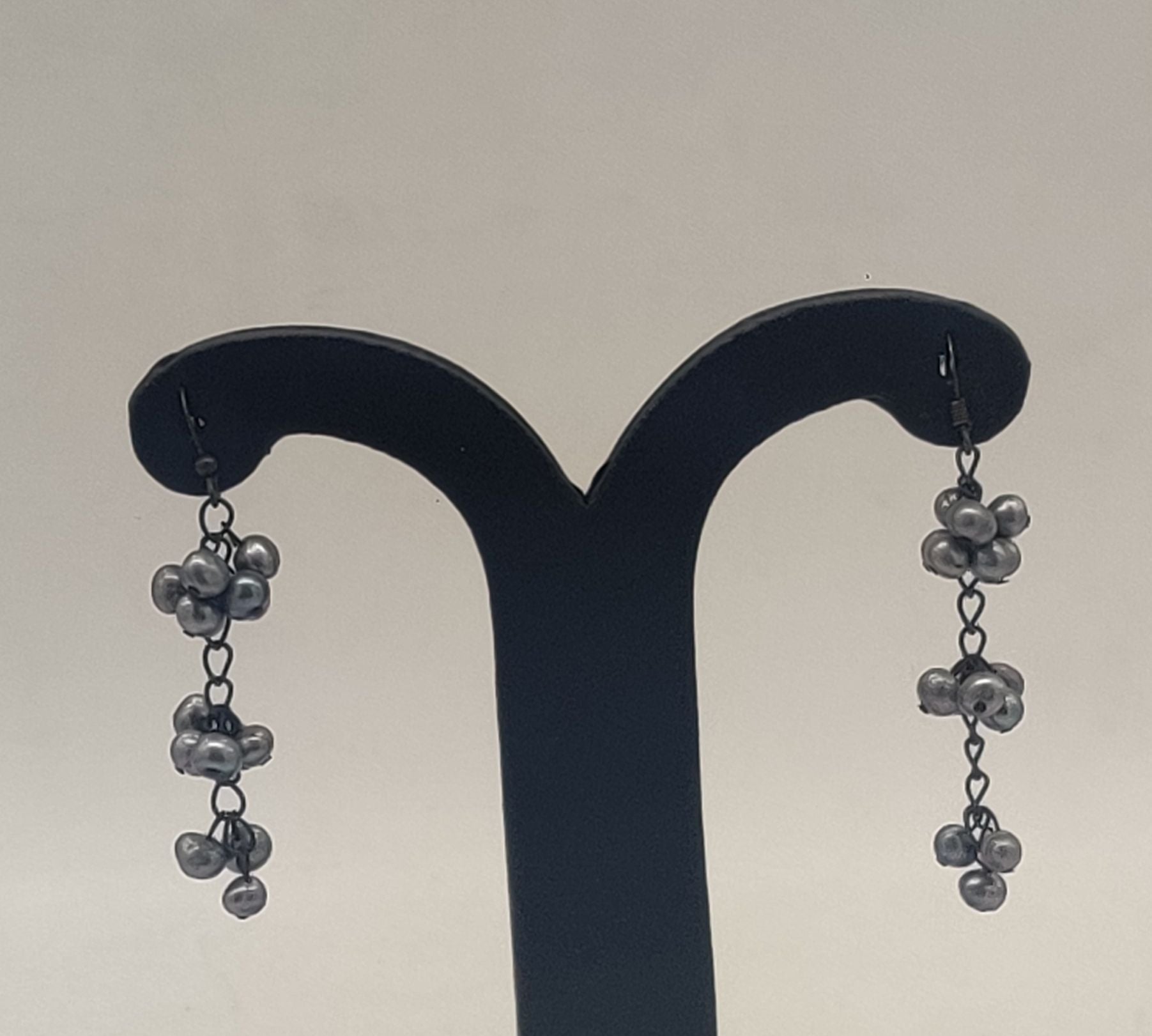 JAGDAMBA PEARLS SILVER HANGINGS ER50144