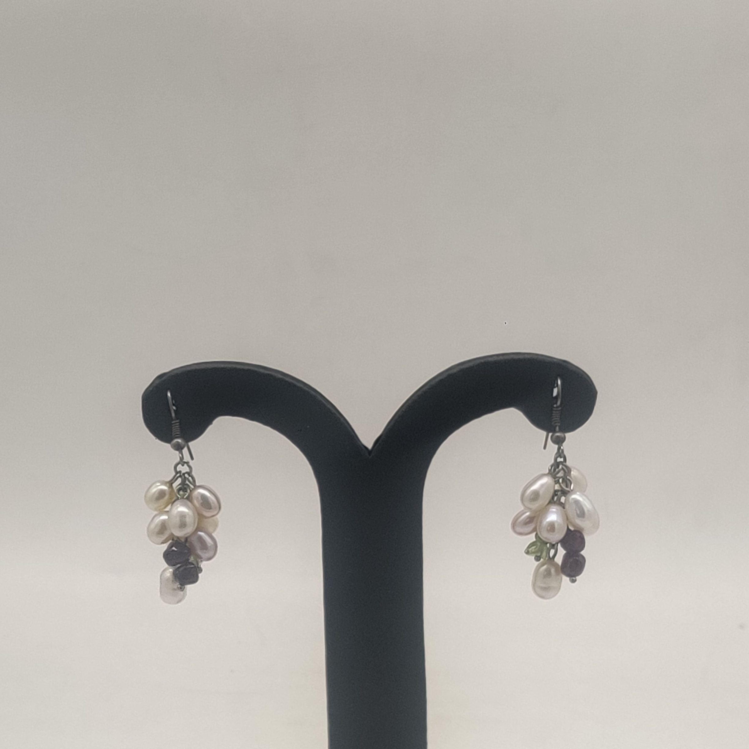 JAGDAMBA PEARLS SILVER HANGINGS ER50140