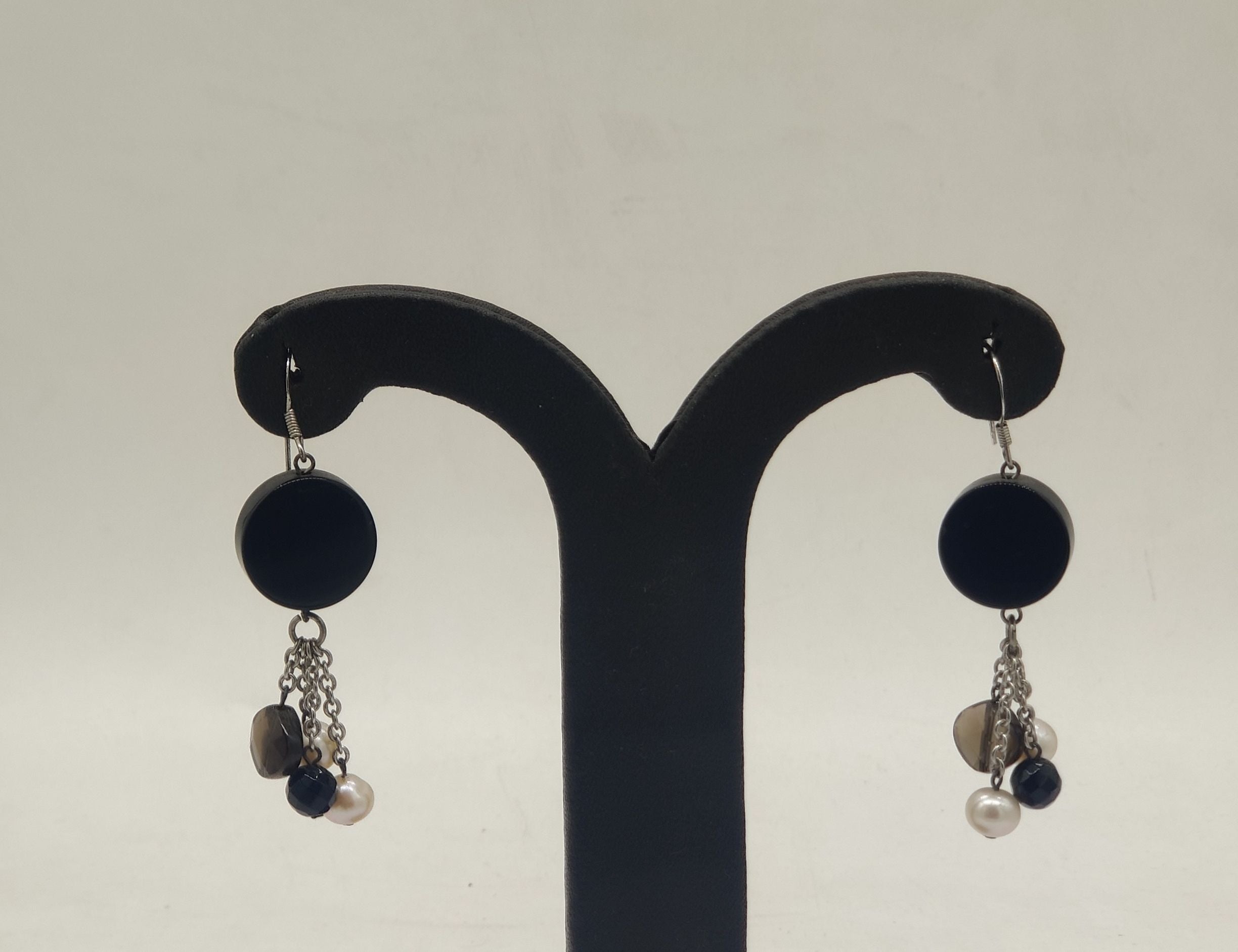 JAGDAMBA PEARLS SILVER HANGINGS ER50135