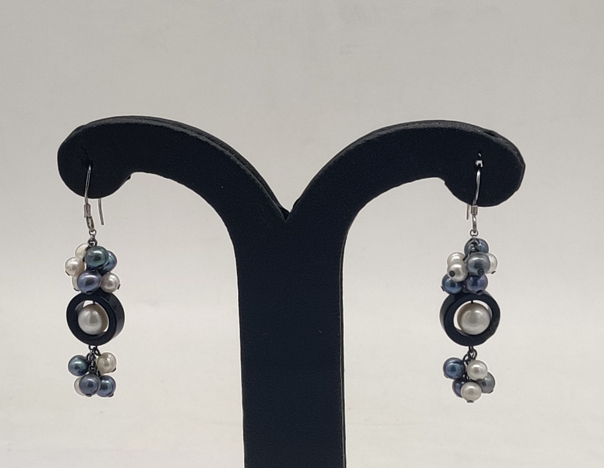 JAGDAMBA PEARLS SILVER HANGINGS ER50133