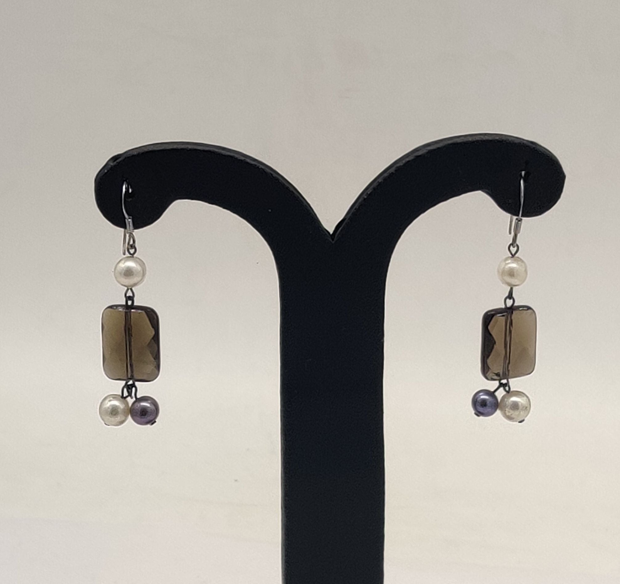 JAGDAMBA PEARLS SILVER HANGINGS ER50131