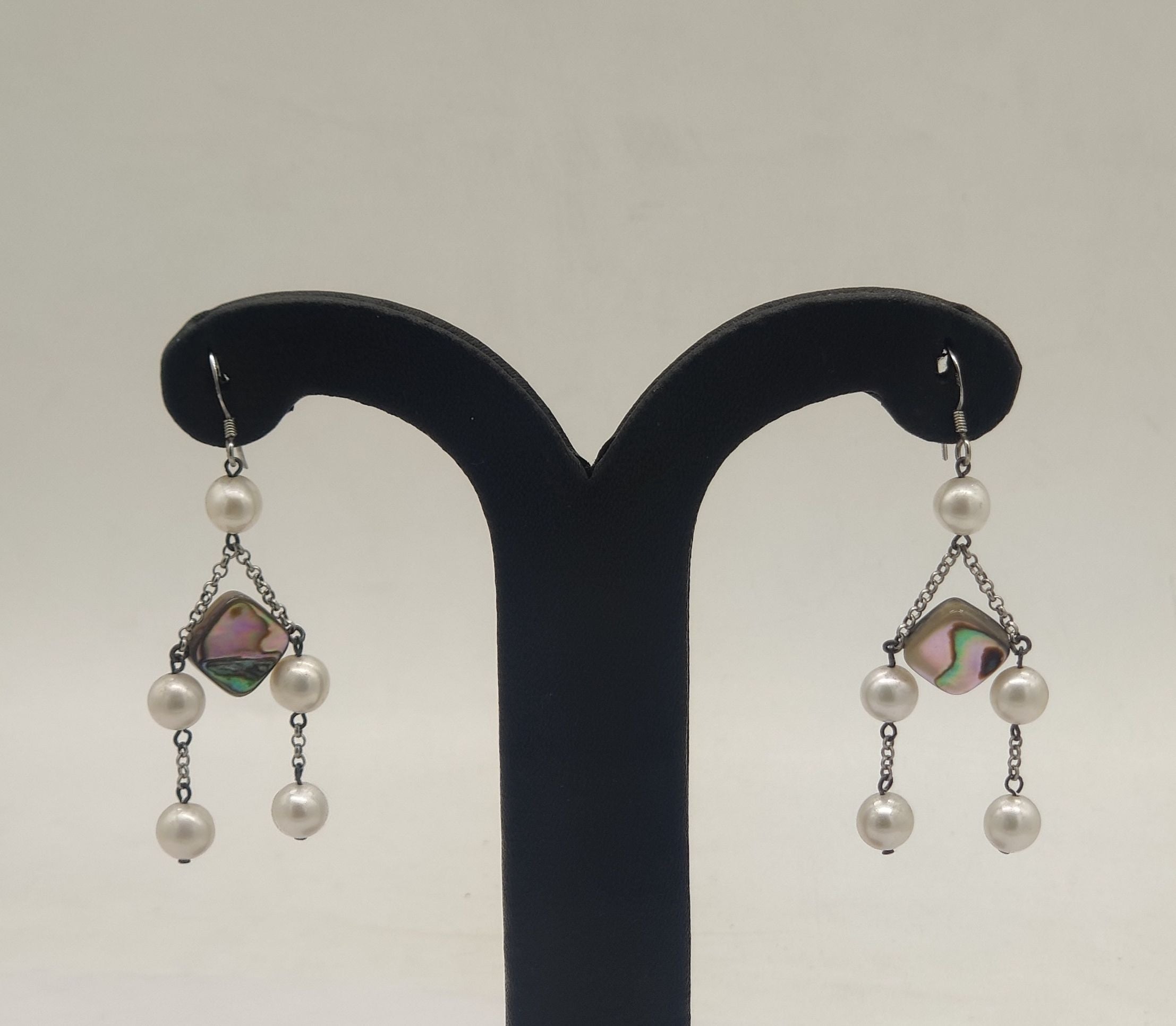 JAGDAMBA PEARLS SILVER HANGINGS ER50127
