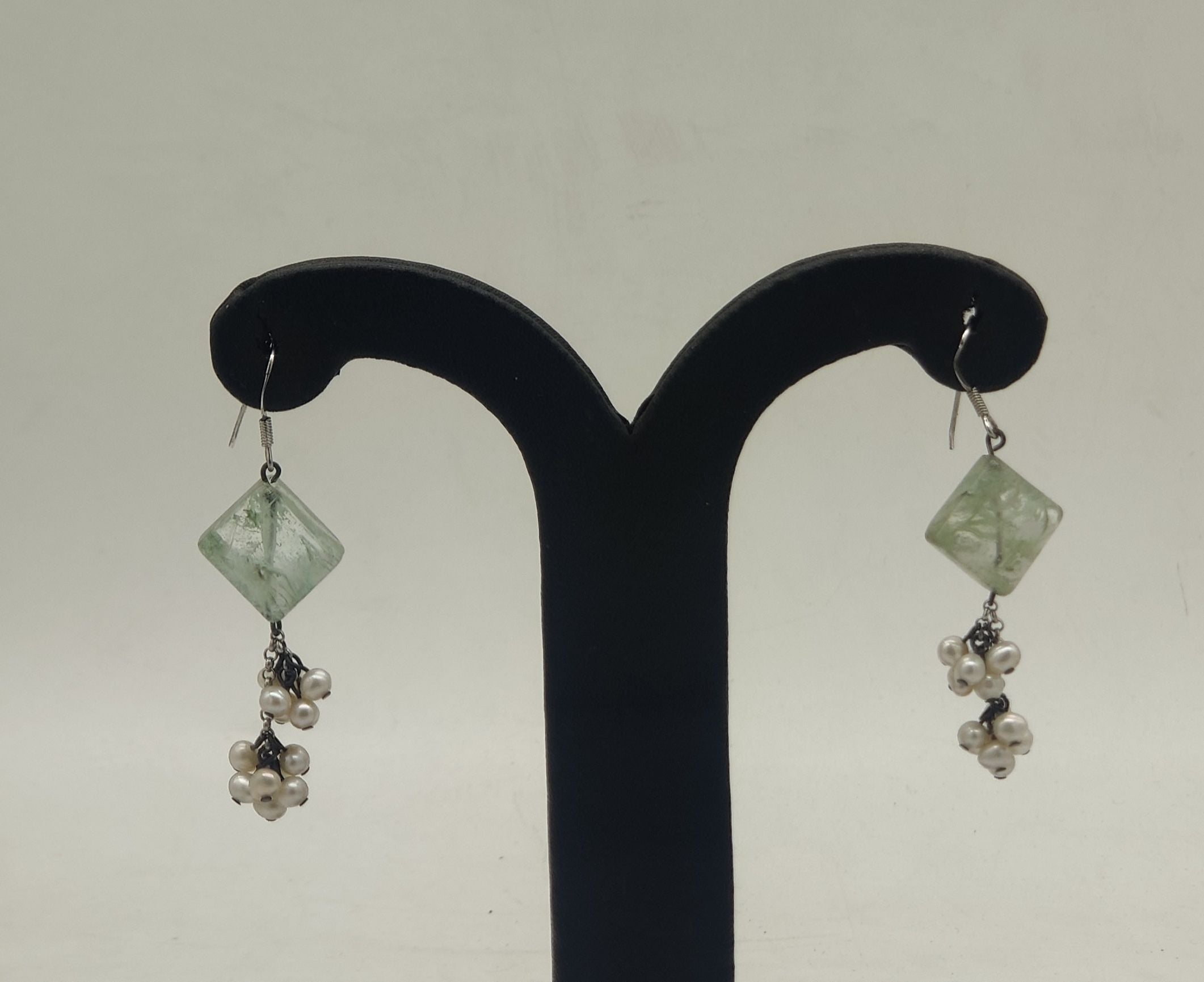 JAGDAMBA PEARLS SILVER HANGINGS ER50121