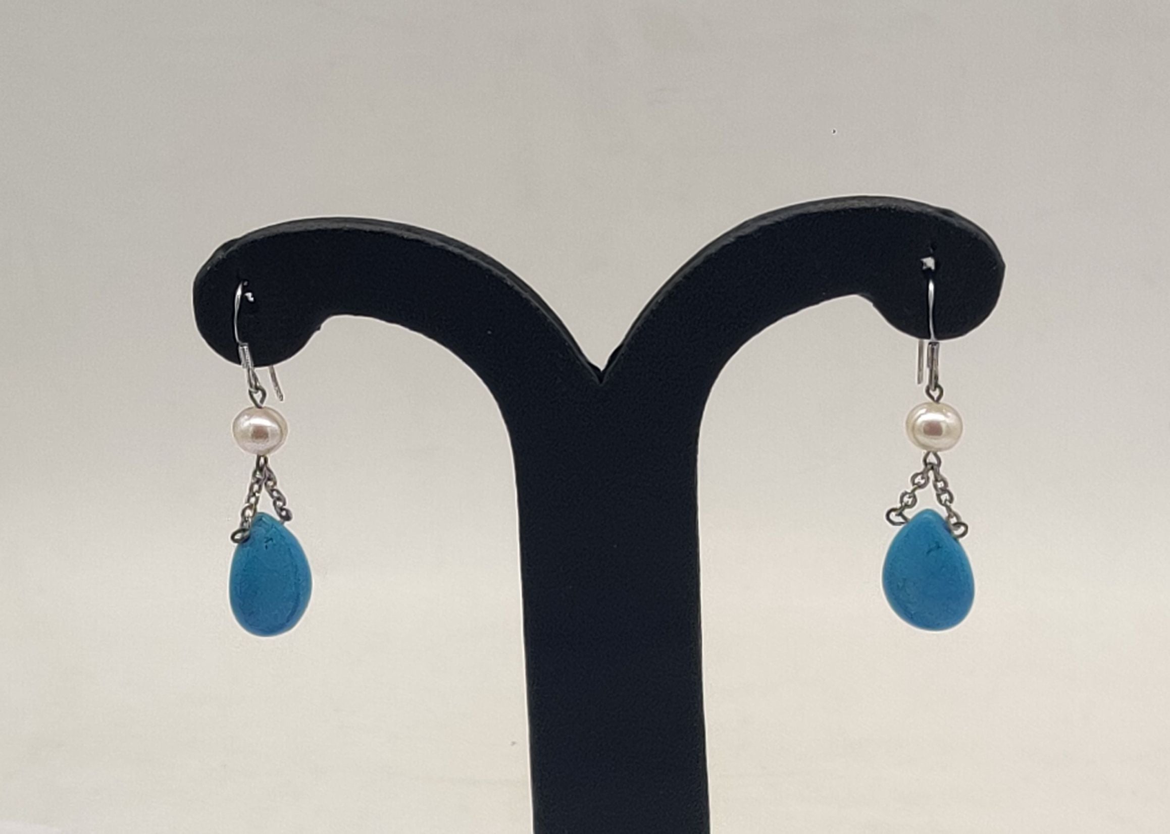 JAGDAMBA PEARLS SILVER HANGINGS ER50118