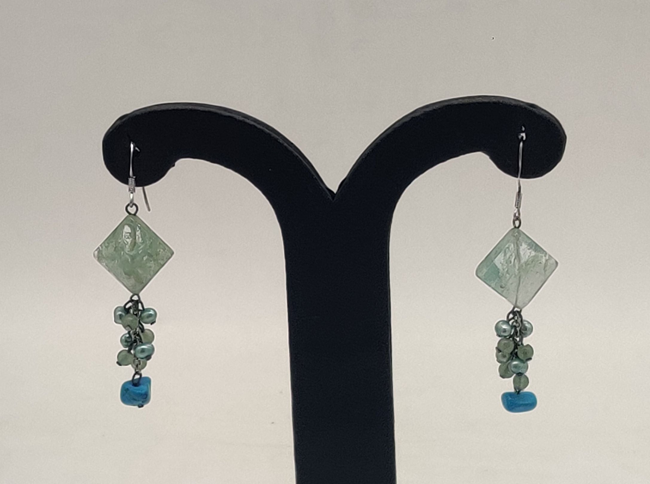 JAGDAMBA PEARLS SILVER HANGINGS ER50117