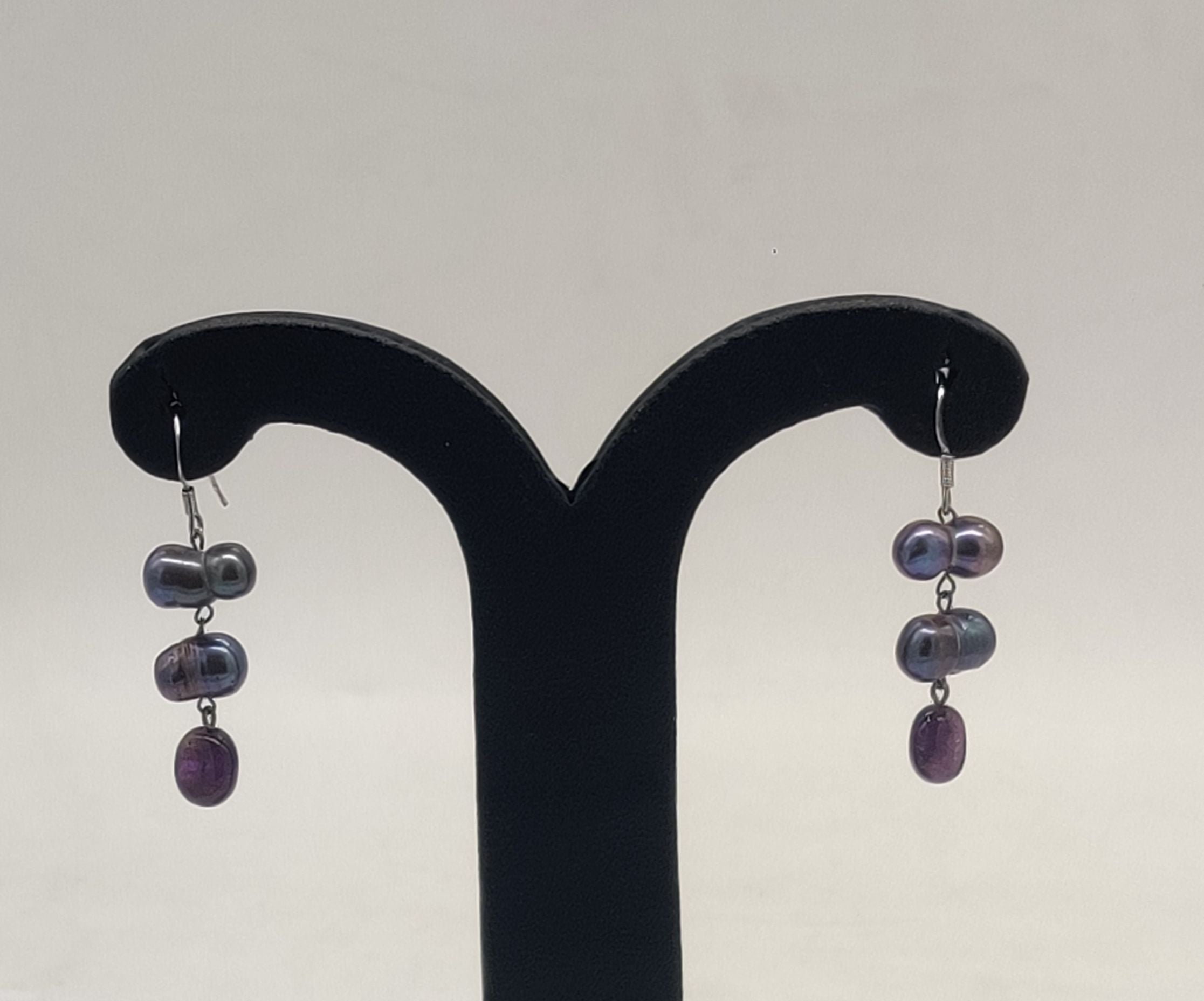 JAGDAMBA PEARLS SILVER HANGINGS ER50115