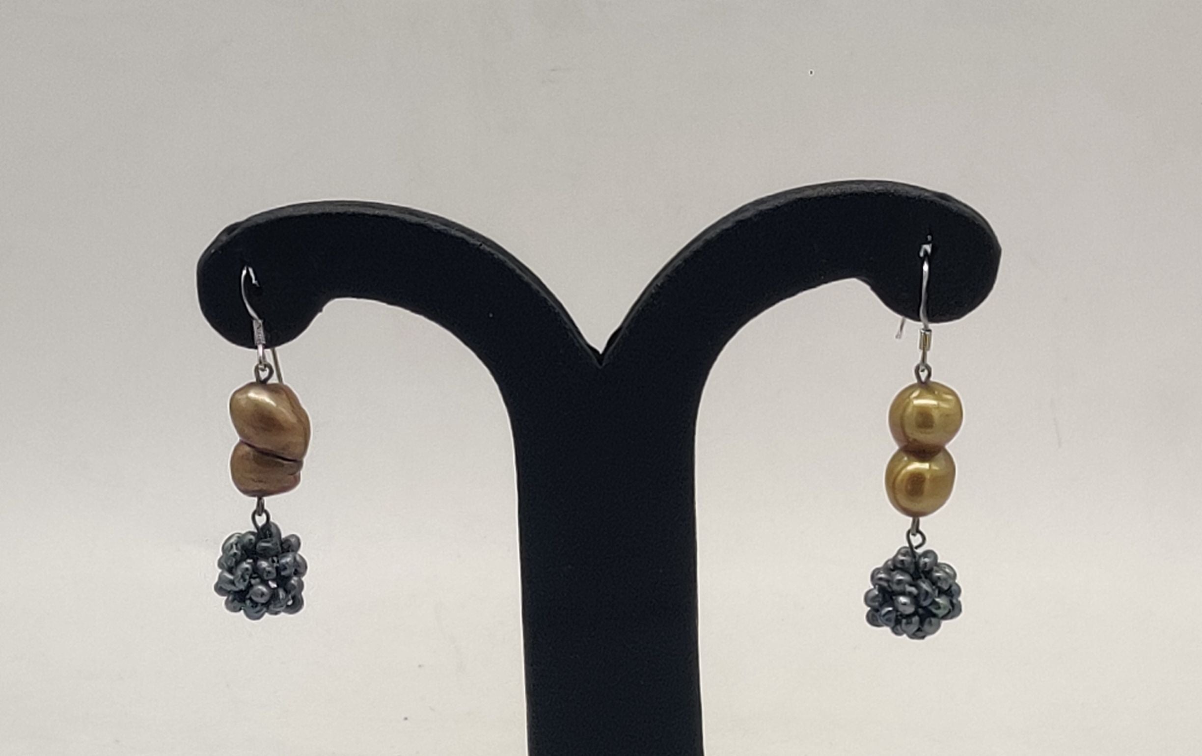 JAGDAMBA PEARLS SILVER HANGINGS ER50114