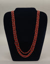 Coral Harmony � Layered Red Coral & White Bead Necklace