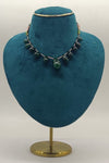 Jade Drop Grace � Green Tear-Drop Beaded Necklace