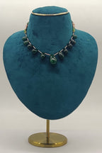 Jade Drop Grace � Green Tear-Drop Beaded Necklace