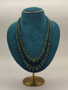 Jade Dynasty � Layered Green & Barrel-Cut Beaded Necklace