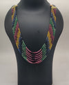 Rainbow Elegance � Gradient Multi-Strand Gemstone Necklace
