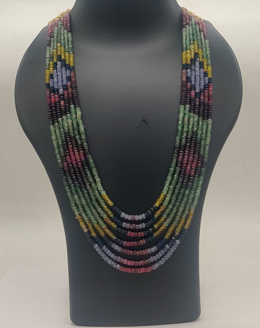 Mosaic Raga Colorful Beaded Necklace