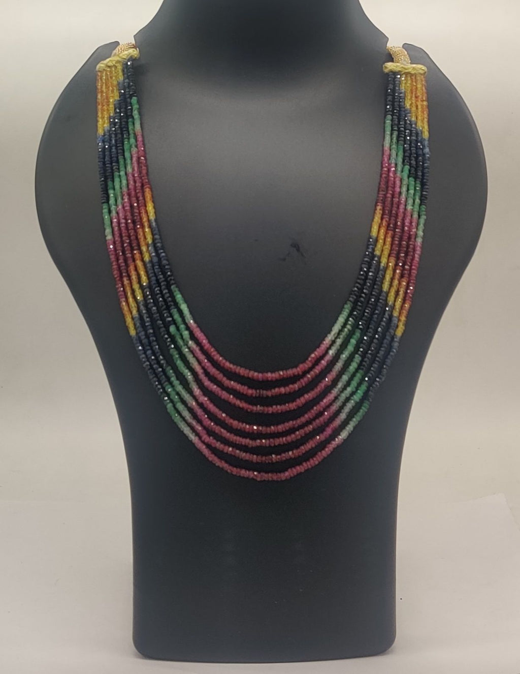 . Kaleido Spark Multi-Strand Beaded Necklace