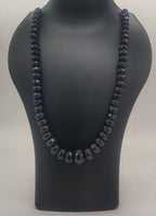Noir Facet Single-Strand Necklace