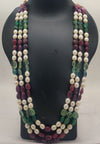 Regal Radiance Pearl & Gemstone Necklace