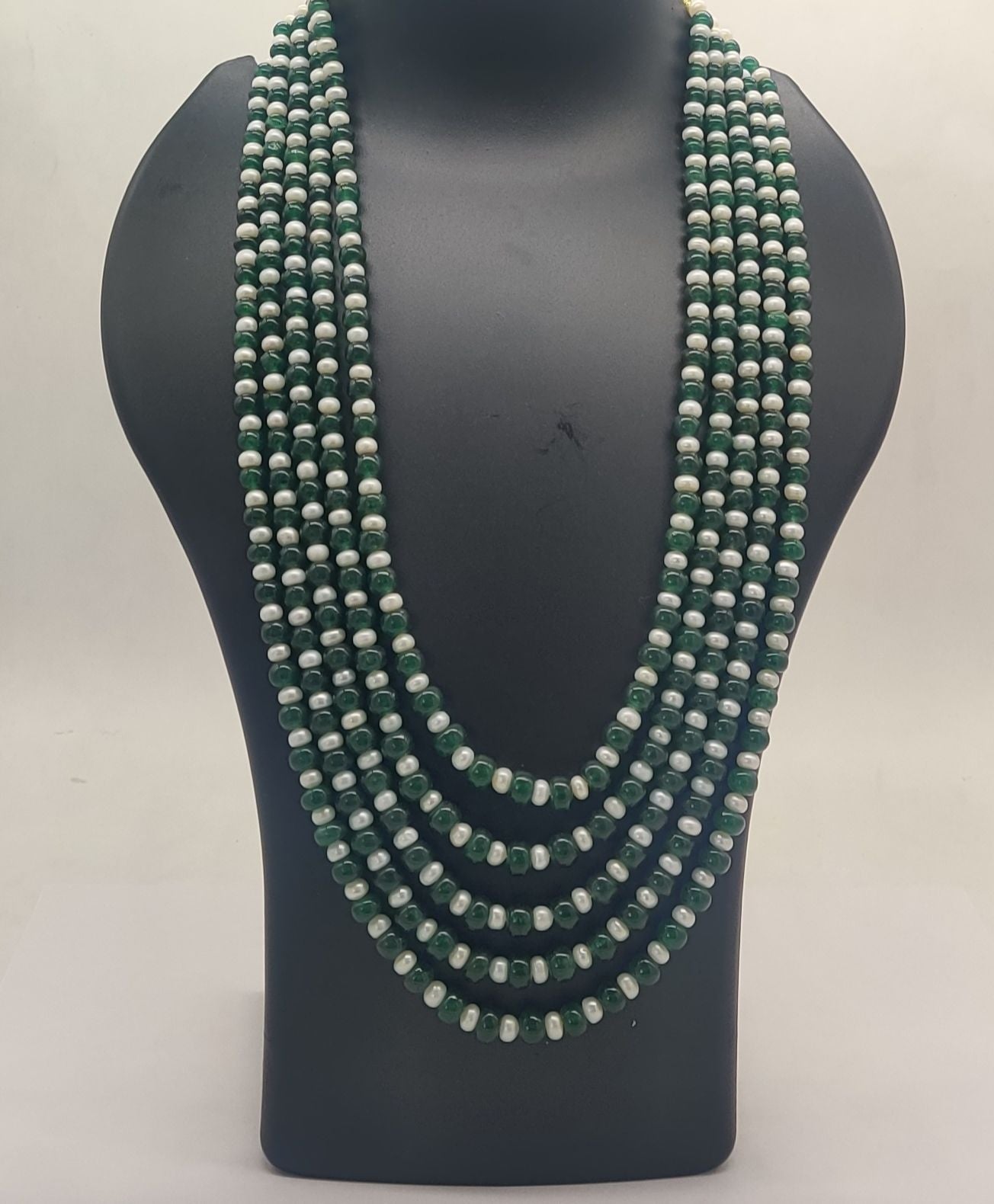 Maharani�s Dream � Emerald & Pearl Royal Necklace