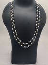 Moonlit Ocean � Dual-Strand Blue & Pearl Necklace