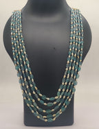 Ocean Teal Elegance Baroque Pearl Necklace