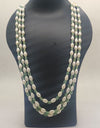 Spring Garden Elegance Pearl-Green Bead Necklace