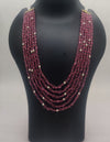 Rose Wine Luxe Layered Pearl Necklace