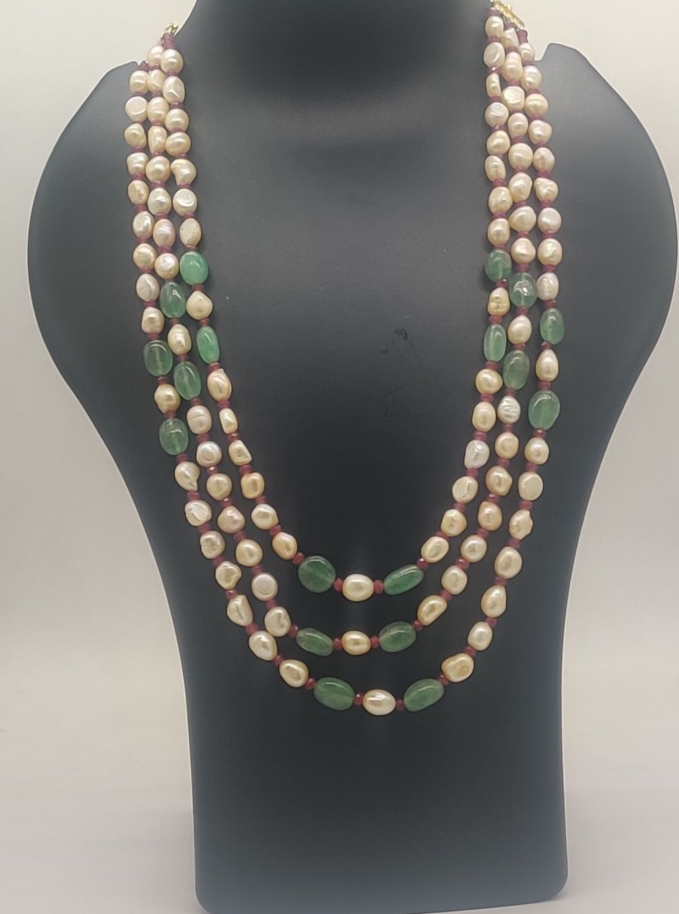 Green Grace Pearl Fusion Necklace