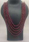 Maharani Crimson Gold Bead Necklace