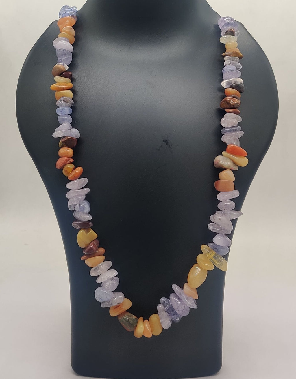 Earthstone Mosaic Chip Bead Necklace