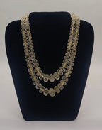 Champagne Flute Ribbed Bead Necklace