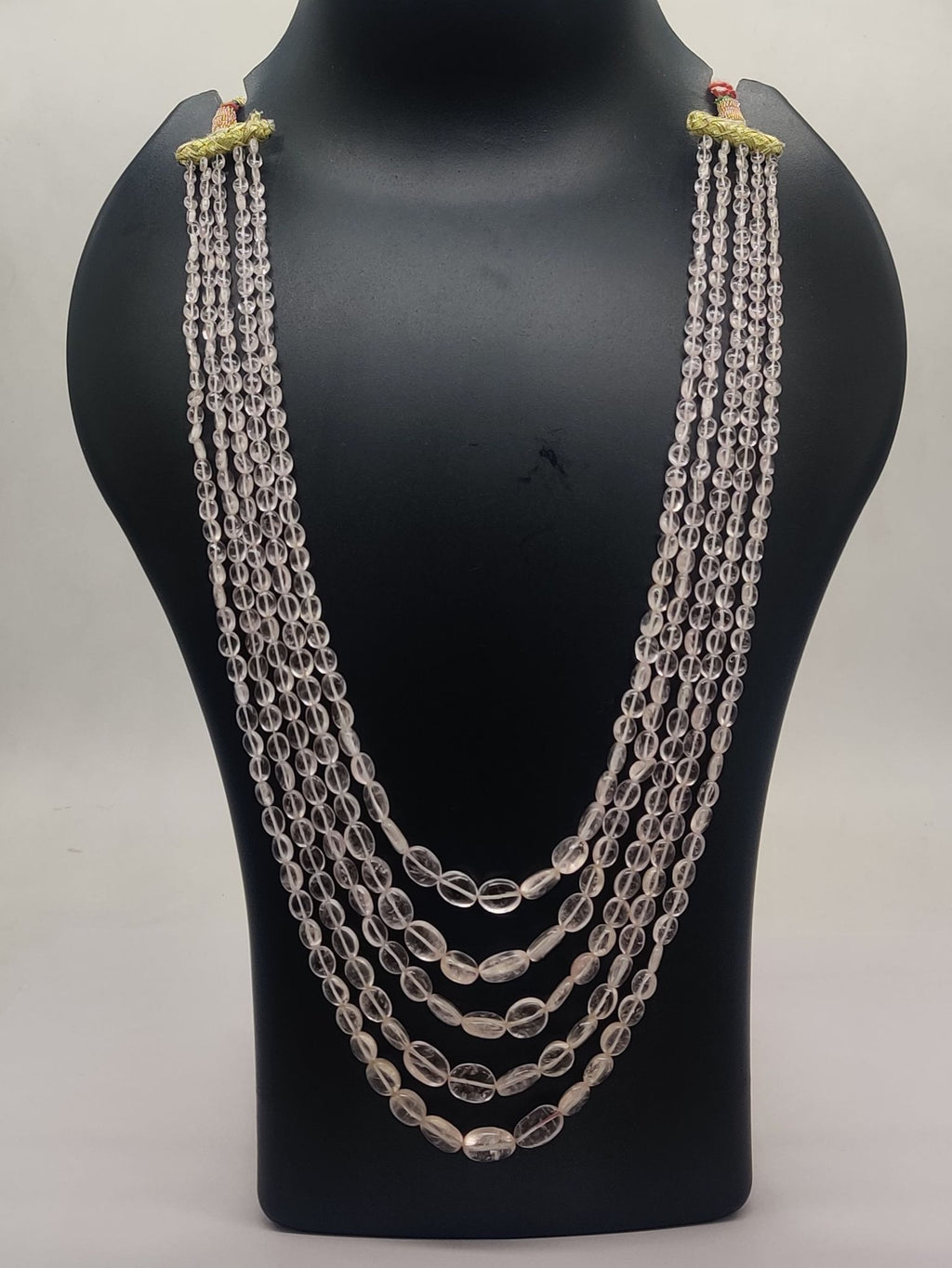 Crystal Droplets Multi-Strand Necklace