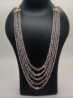Crystal Droplets Multi-Strand Necklace