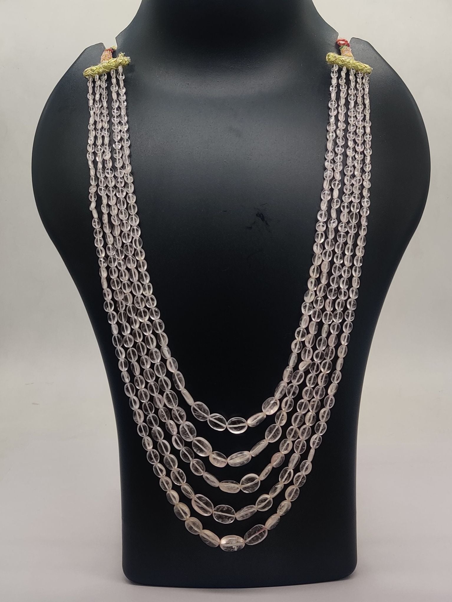 Crystal Droplets Multi-Strand Necklace