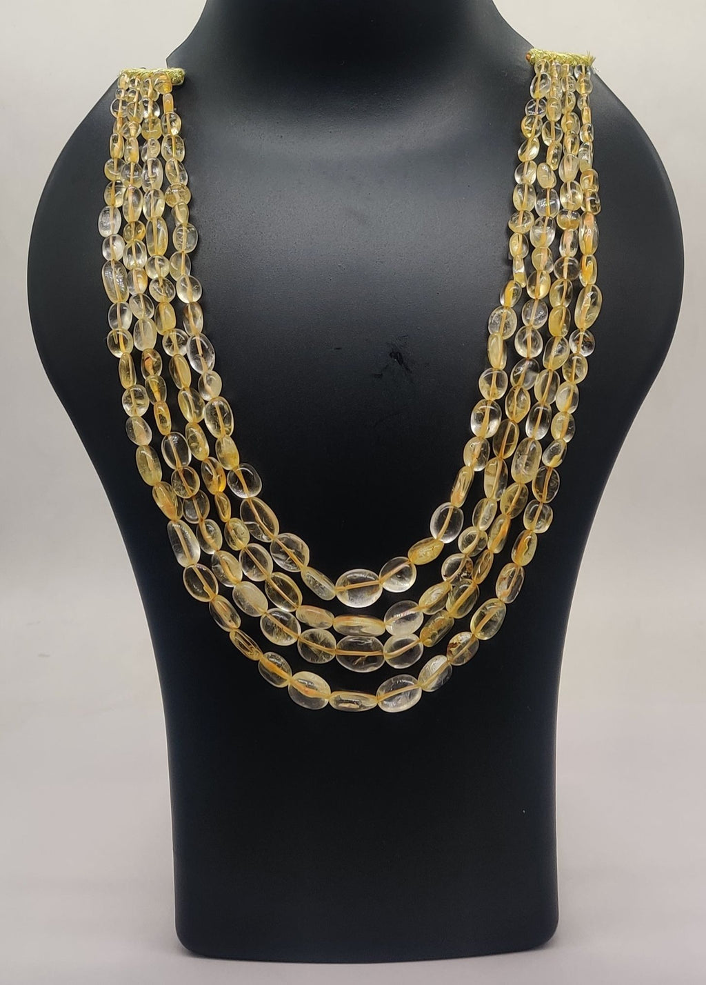 Sunlit Citrine Cascade Necklace